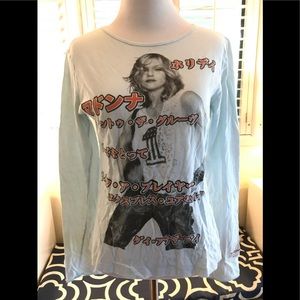 Madonna Reinvention Tour 2004 Light Blue Shirt
